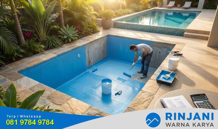 Harga waterproofing kolam renang per m2