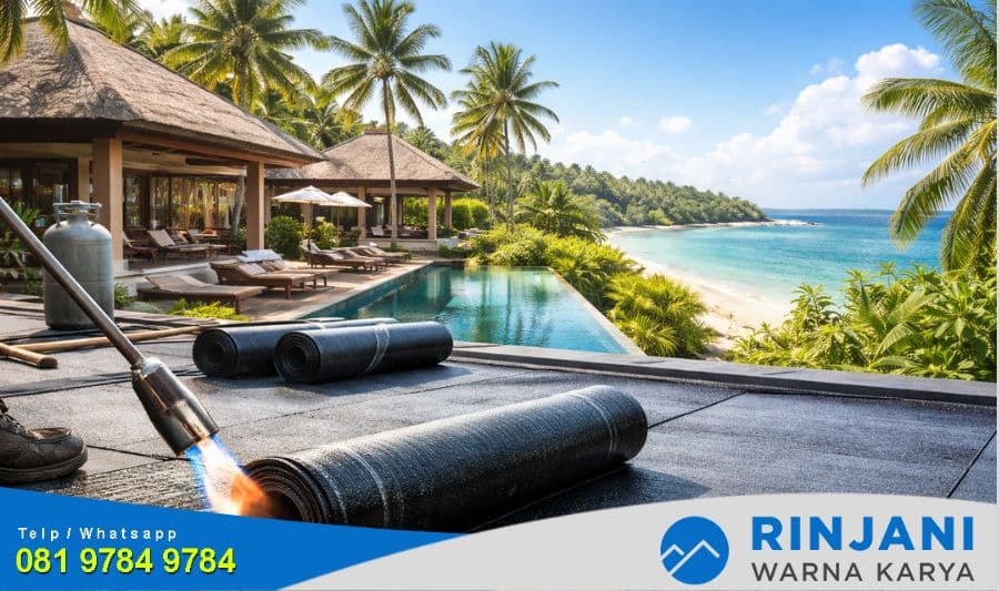 Waterproofing Membran Bakar Terbaik untuk Villa & Resor di Bali