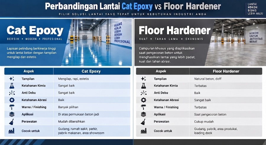Epoxy vs Floor Hardener